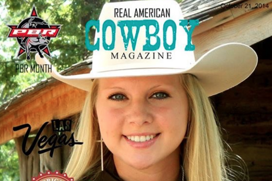 Paige Stout for Real American Cowboy Magazine by writer Mary McCashin